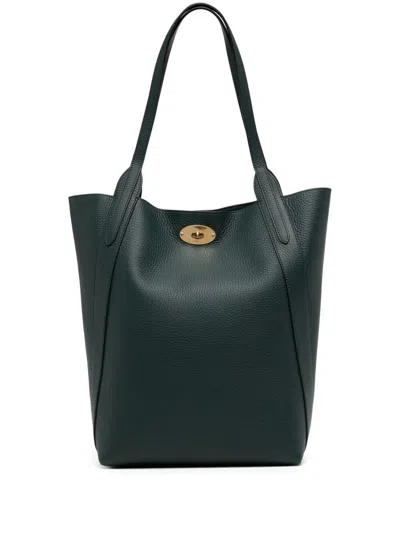 Mulberry North South Bayswater Tote In Green