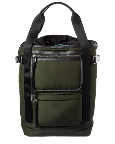 Mulberry Nylon & Leather Tote In Green