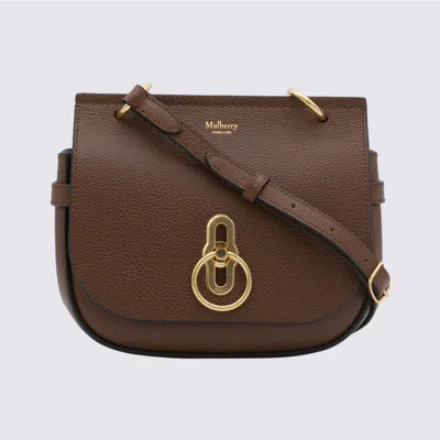 Mulberry Oak Leather Amberley Satchel Bag In Brown