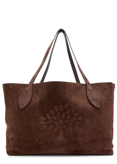 Mulberry Oversized Suede Tote Bag In Brown