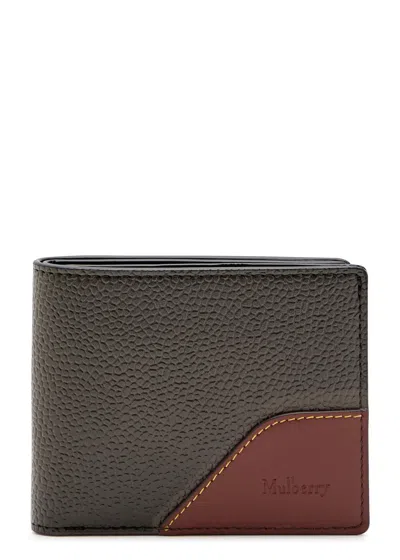 Mulberry Panelled Grained Leather Wallet In Brown Other