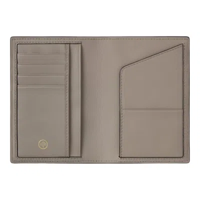 Mulberry Passport Cover Cashmere Taupe Small Classic Grain