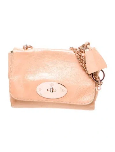 Pre-owned Mulberry Patent Leather Shoulder Bag In Neutral