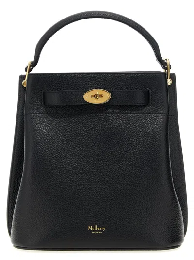Mulberry Pebbled Leather Bucket Bag In Black