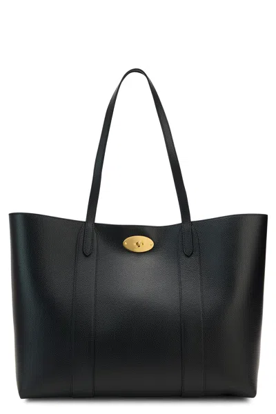 Mulberry Pebbled Leather Tote Bag In Black