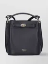 Mulberry Pebbled Top Handle Adjustable Strap Shoulder Bag
