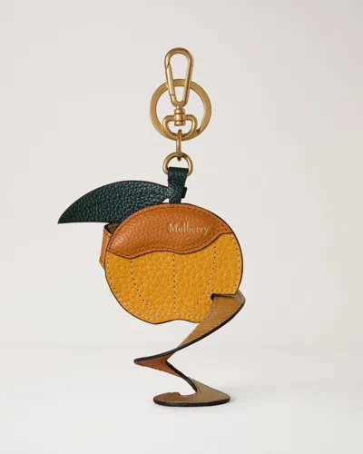 Mulberry Peeling Orange Keyring In Multi