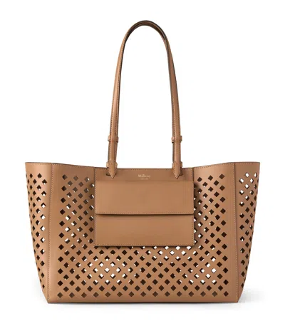 Mulberry Perforated Leather Tote Bag