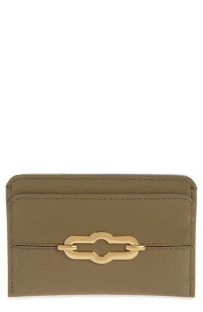 Mulberry Pimlico Card Case In Linen Green