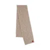 Mulberry Pimlico Chunky Knit Scarf In Eggshell-maple