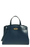 Mulberry Pimlico High Gloss Leather Tote In Night Sky
