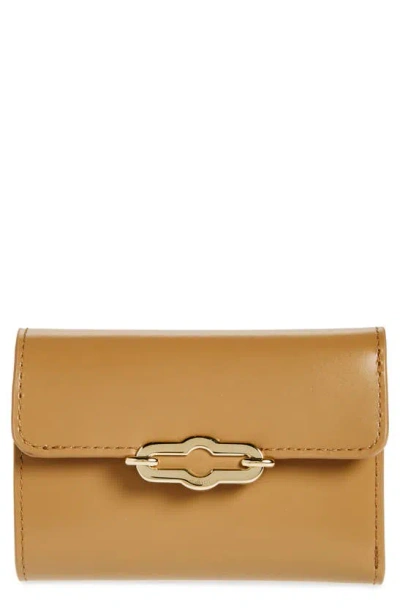 Mulberry Pimlico Leather Compact Wallet In Brown