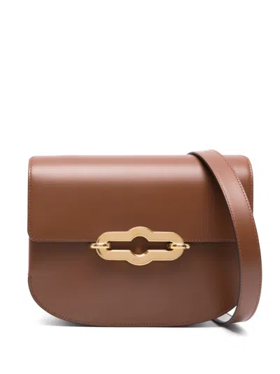 Mulberry Pimlico Logo-print Crossbody Bag In Braun