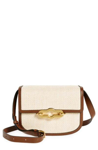 Mulberry Pimlico Raffia & Leather Shoulder Bag In Brown