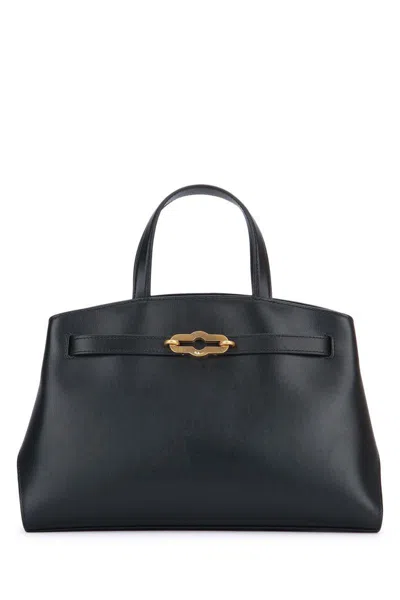 Mulberry 'pimlico Small' Black Handbag With Adjustable And Removable Shoulder Strap