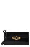Mulberry Pimlico Super Leather Wallet On A Strap In Black