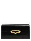 Mulberry Chain Strap Wallet With Gold Hardware In Black