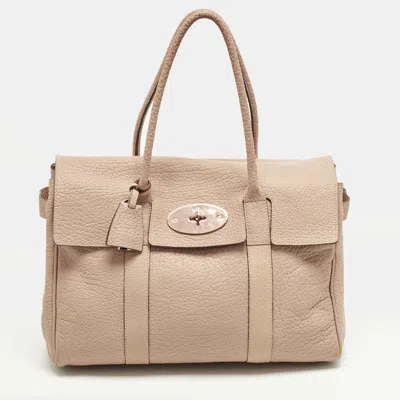 Pre-owned Mulberry Pink Bayswater Leather Satchel