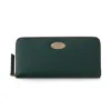 MULBERRY MULBERRY PLAQUE 8 CARD LEATHER ZIP WALLET