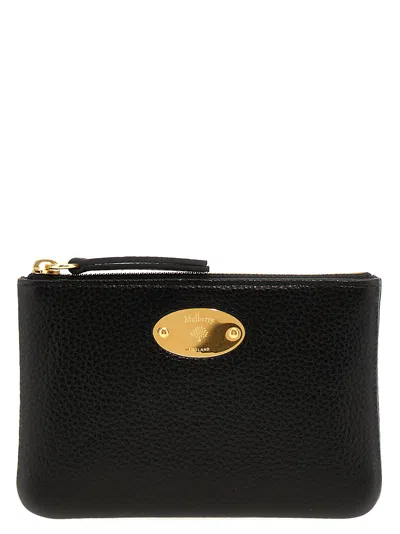 Mulberry Plaque Wallet In Black
