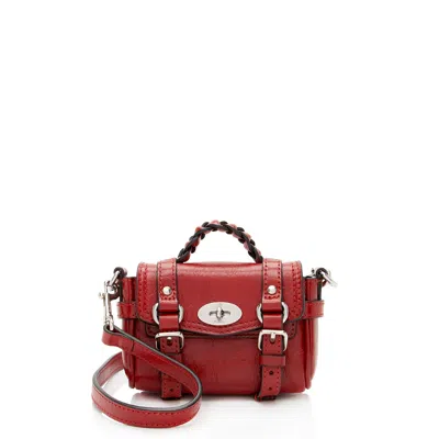 Mulberry Polished Buffalo Alexa Micro Crossbody