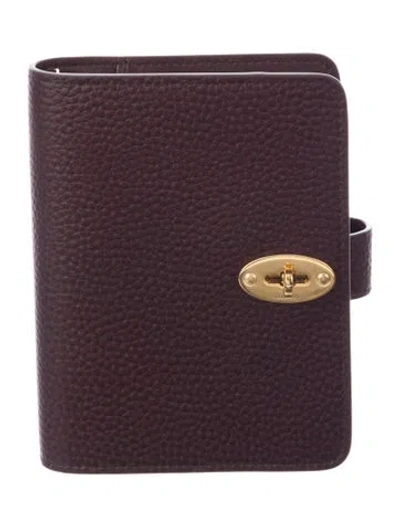 Pre-owned Mulberry Postman's Leather Agenda Cover In Brown