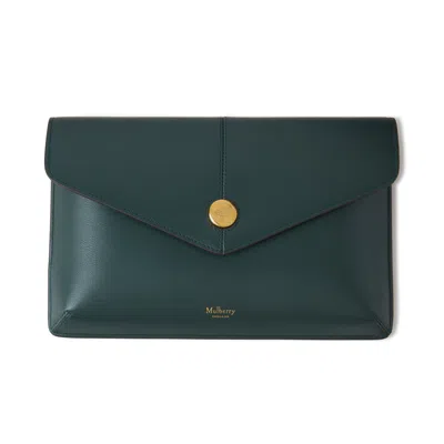 Mulberry Press Stud Envelope Pouch In  Green