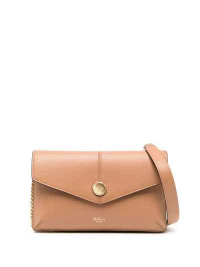 Mulberry Press-stud Fastening Chain Strap Bag In Neutrals