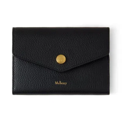 Mulberry Press Stud Wallet In Black