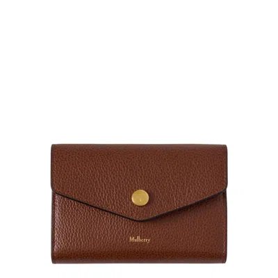 Mulberry Press Stud Wallet In Brown