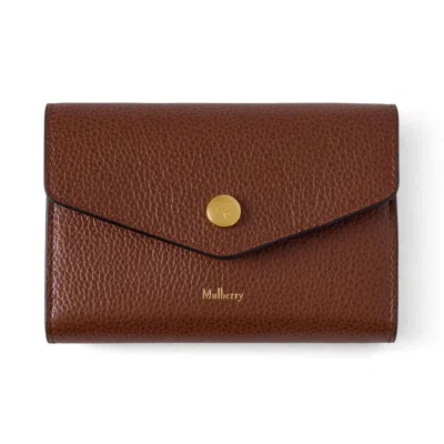 Mulberry Press Stud Wallet In Brown