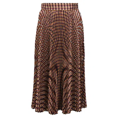 Mulberry Printed Midi Skirt In Multicolor Polyester