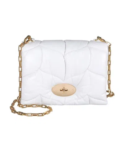 Mulberry Quilted Leather Shoulder Bag In White