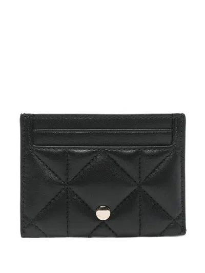 Mulberry Quilting Credit Card Wallet In Black