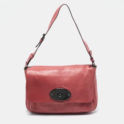 Pre-owned Mulberry Red Leather Bayswater Flap Shoulder Bag