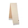Mulberry Reversible Cashmere Bi-colour Scarf Eggshell-camel In Neutral
