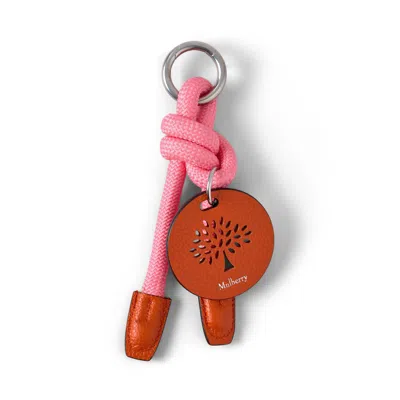 Mulberry Rope Keyring In Pink