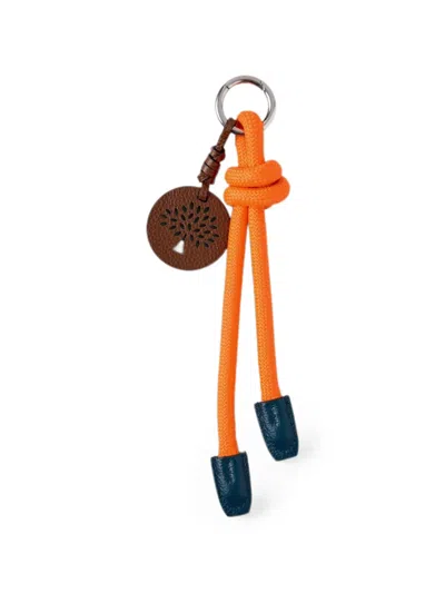 Mulberry Rope Knot Keyring In Red