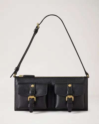 Mulberry Roxanne Mini Shoulder Bag Small Classic Grain In Black
