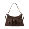 Mulberry Roxanne Shoulder Bag Chocolate In Brown