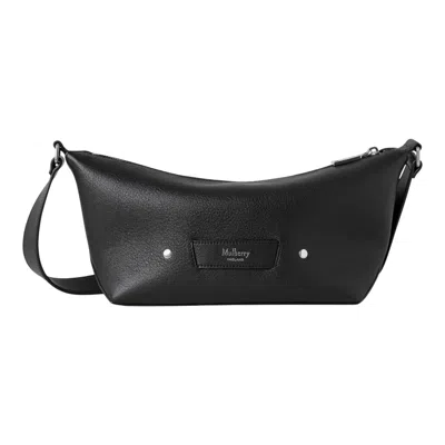 Mulberry Rye Small Messenger Black Supple Calf In Blue