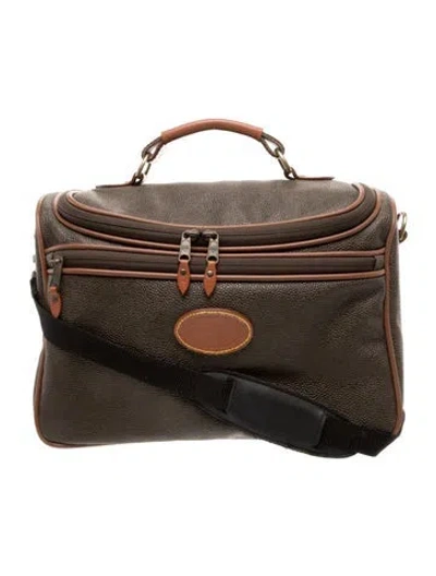 Pre-owned Mulberry Scotchgrain Leather Duffle Bag In Multi
