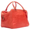 Mulberry Shadow Maisie Clipper Embossed Leather Scaled Travel Satchel Bag In Red