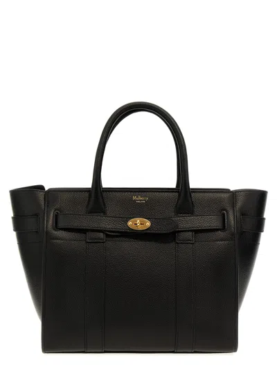 Mulberry Shopping Small Zipped Bayswater In Black