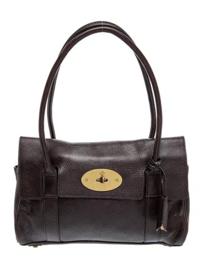 Pre-owned Mulberry Signature Bayswater Small In Brown