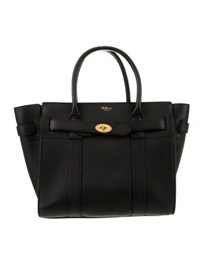 Pre-owned Mulberry Signature Top Handle Bag In Black