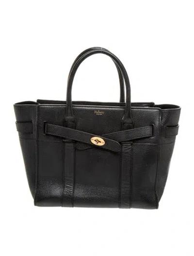 Pre-owned Mulberry Signature Top Handle Bag In Black