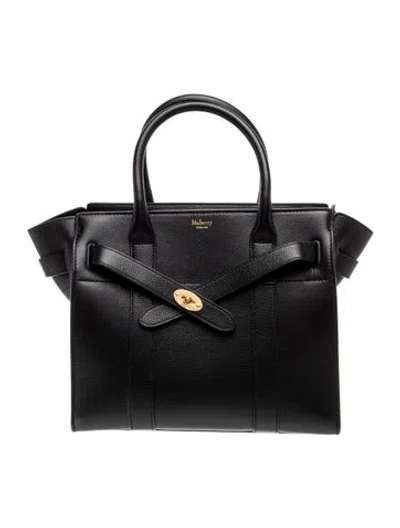 Pre-owned Mulberry Signature Top Handle Bag In Black