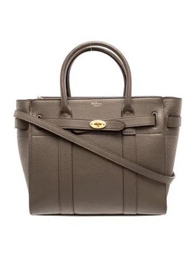 Pre-owned Mulberry Signature Top Handle Bag In Black