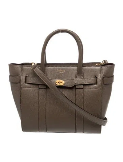 Pre-owned Mulberry Signature Top Handle Bag In Black